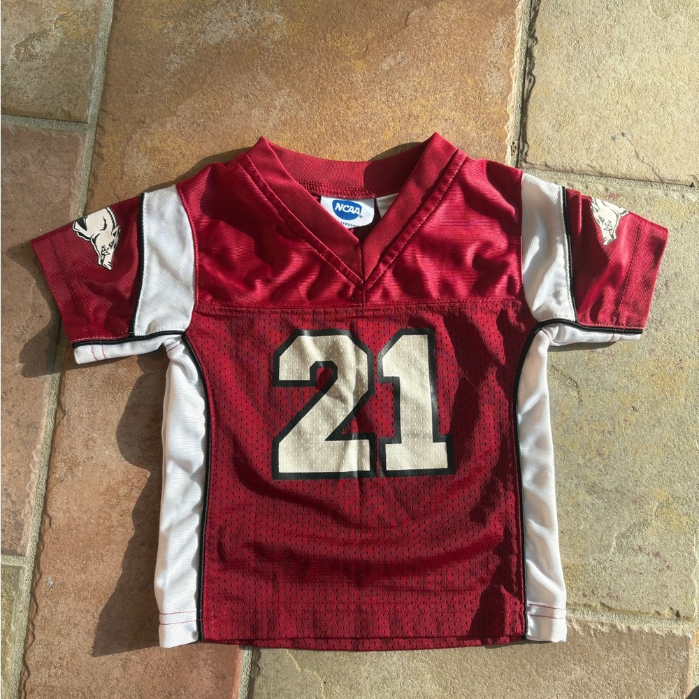 NCAA Arkansas Razorbacks #21 Jersey, Size 12 months